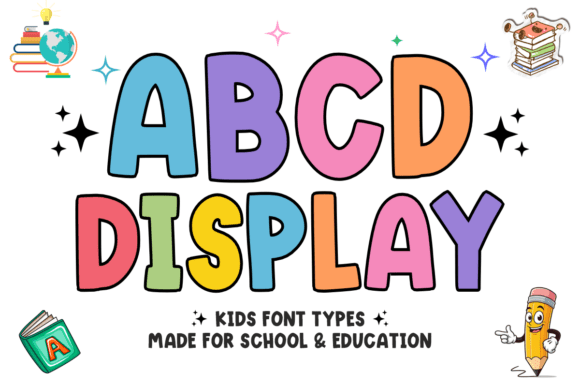 Abcd Display – A Playful Display Font for Digital Creativity