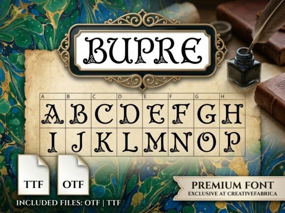 Bupre: A Display Font That Elevates Brand Identity