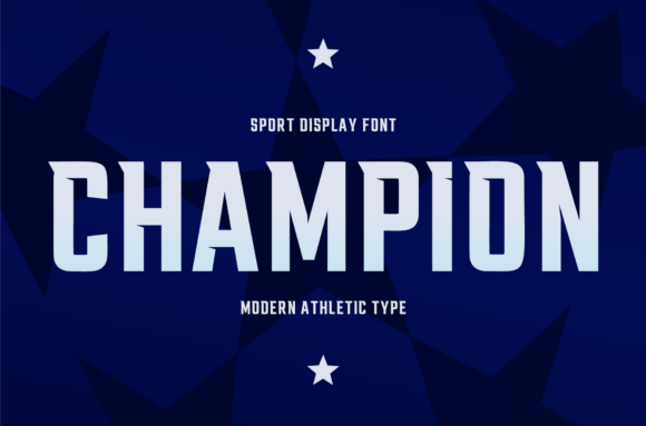 Champion Geometric Typeface for Bold Branding