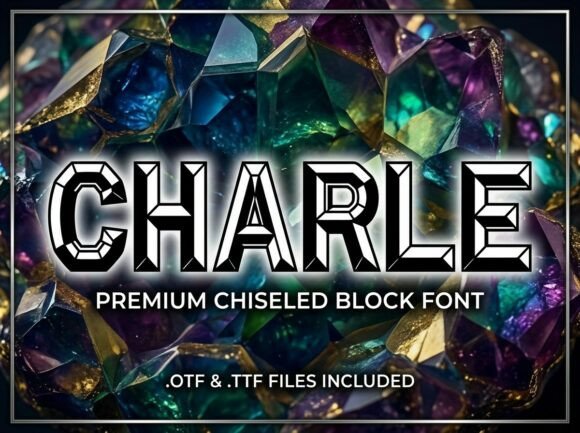 Charle: A Bold Display Font for Handmade Creations
