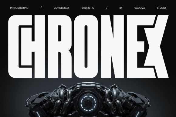 Chronex: A Sci-Fi Inspired Display Font for Bold Digital Designs