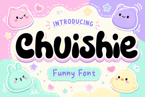 Chuishie: A Playful Display Font for Fresh Branding Projects