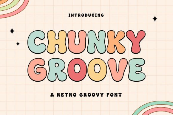 Chunky Groove: A Retro Groovy Font for Bold Branding
