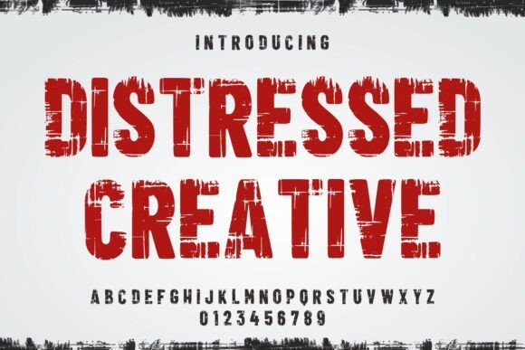 Distressed Creative: A Bold Display Font for Editorial Design