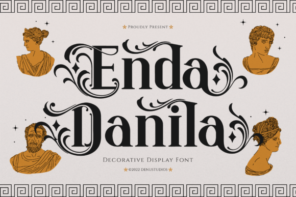Enda Danila: A Majestic Display Font for Creative Projects