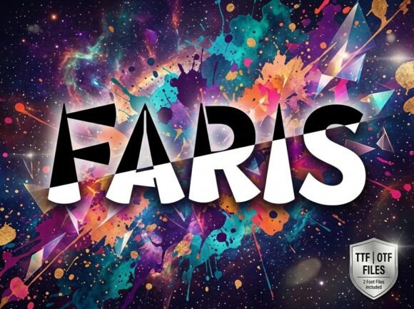 Faris: A Modern Geometric Font for Bold Branding