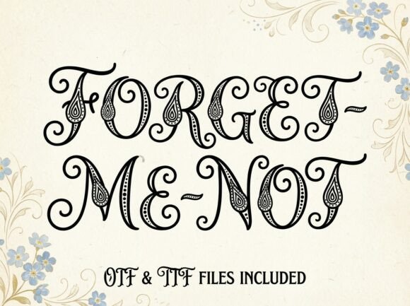Forget-me-not: A Timeless Script Font for Creative Branding