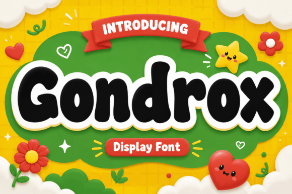 Gondrox: A Playful Display Font for Creative Publishing