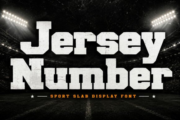 Jersey Number Display Font for Bold Digital Branding