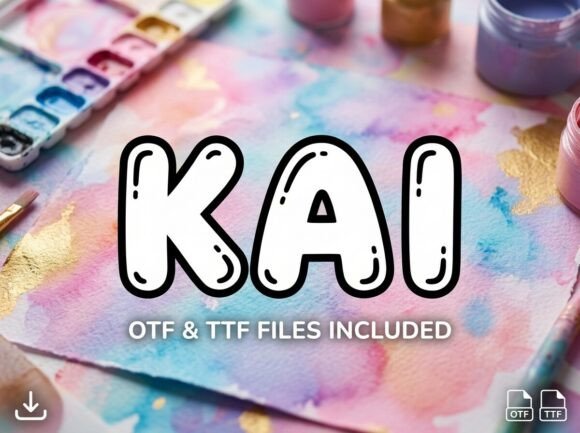 Kai: A Bouncy Bubble Font for Creative Branding