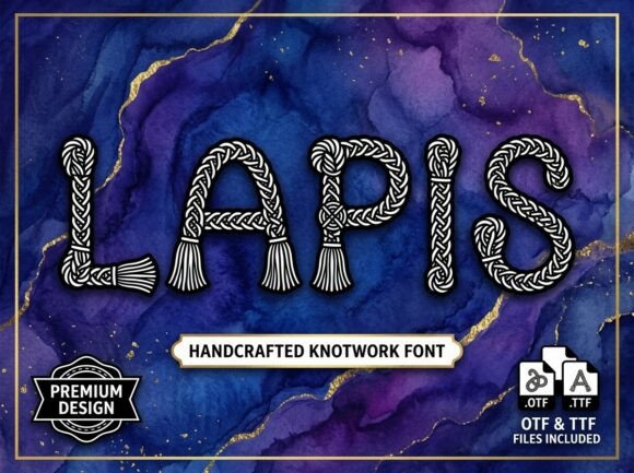 Lapis: A Traditional-and-Tangled Display Font for Creative Projects