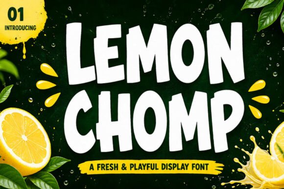 Lemon Chomp Display Font for Vibrant Branding