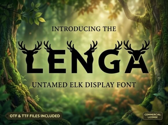 Lenga: A Majestic Display Typeface for Bold Editorial Design