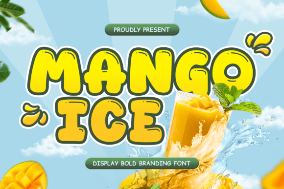 Mango Ice Font for Vibrant Branding and Social Media Design