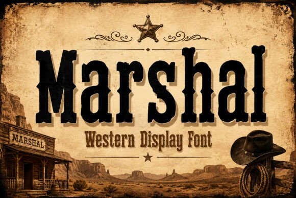 Marshal – The Perfect Western Display Font for Your Brand
