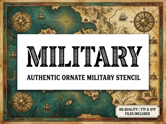 Military Font for Strong Brand Identity