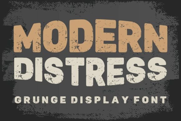 Modern Distress: A Bold Grunge Font for Creative Branding