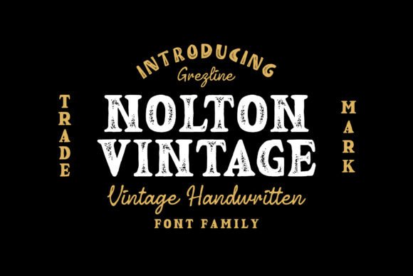 Nolton Vintage: A Timeless Display Font for Handmade Creations