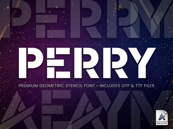 Perry: A Bold Display Font for Digital Impact