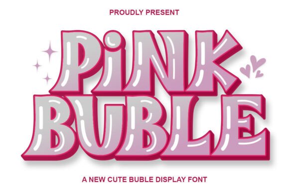 Pink Buble: A Cheerful Display Font for Digital Creativity