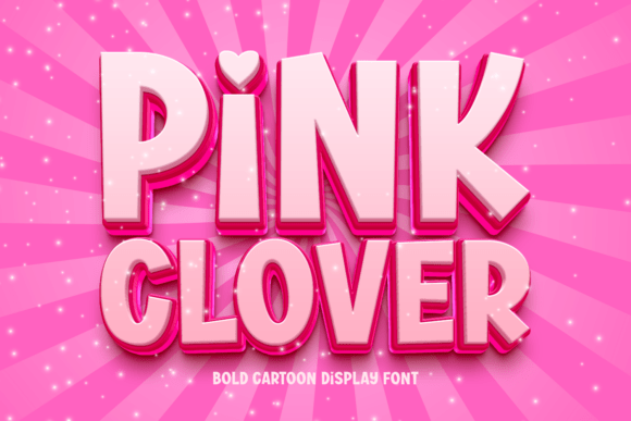 Pink Clover Font for Bold and Playful Campaigns