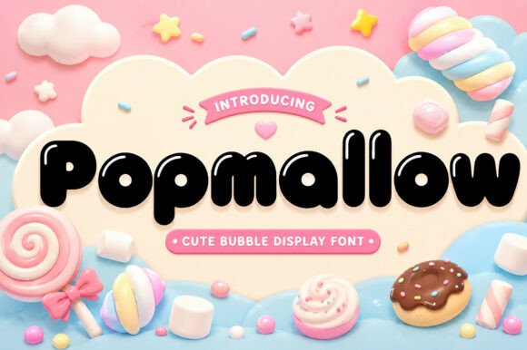 Popmallow – A Playful Display Font for Sweet Branding and Campaigns