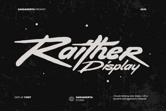 Raither Display for Bold Branding and Eye-Catching Design