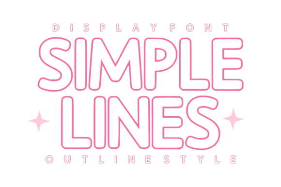 Simple Lines: A Minimalist Display Font for Modern Design