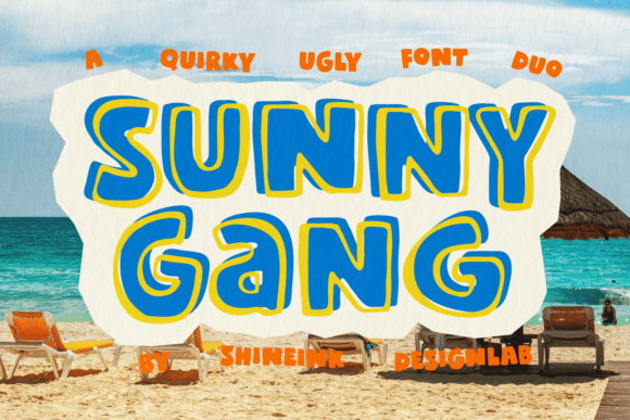 Sunny Gang Font for Summer-Themed Web Design