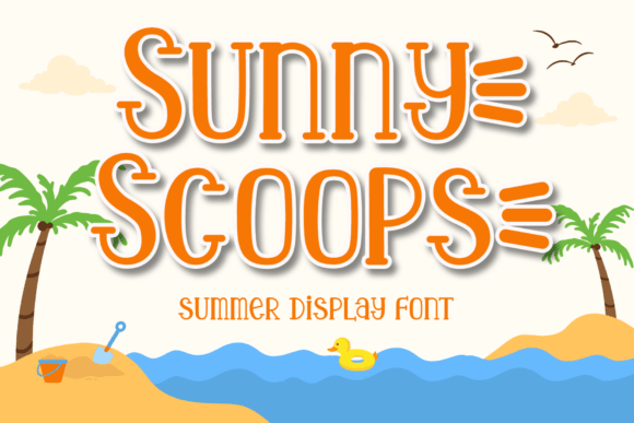 Sunny Scoops: A Playful Display Font for Bright Design Projects