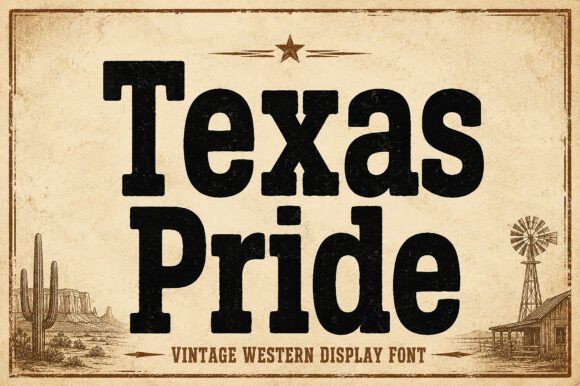 Texan Charm in Typography with Texas Pride Font