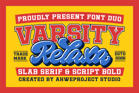 Varsity Relaxa Font Duo for Bold Editorial Design