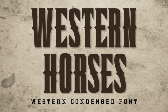 Western Horses Font for Bold and Modern Craft Projects
